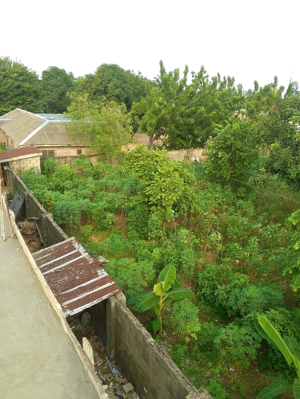 Aerial view of site environs and neighbouring compound